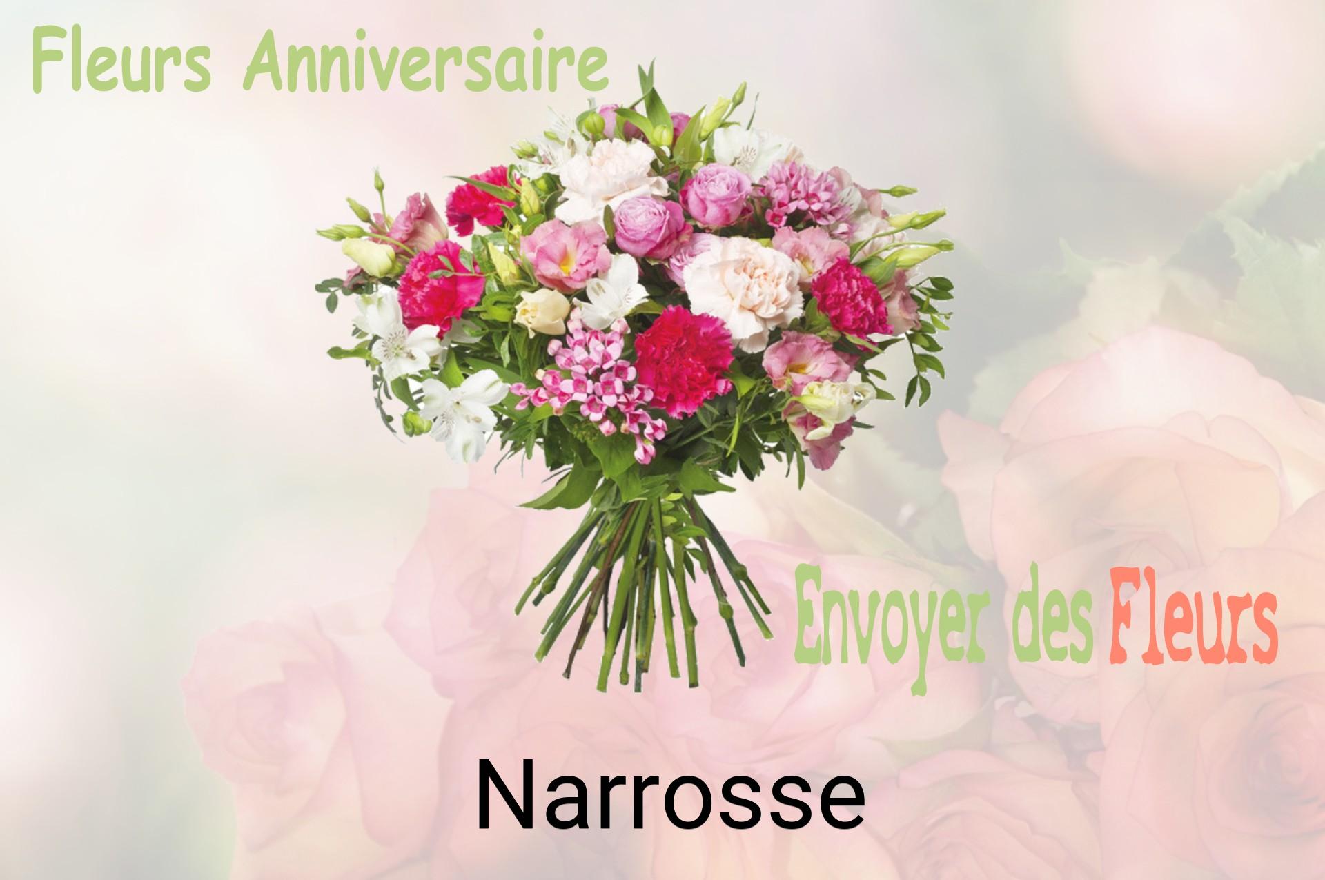 Bouquet de fleurs d’anniversaire livré à Narrosse