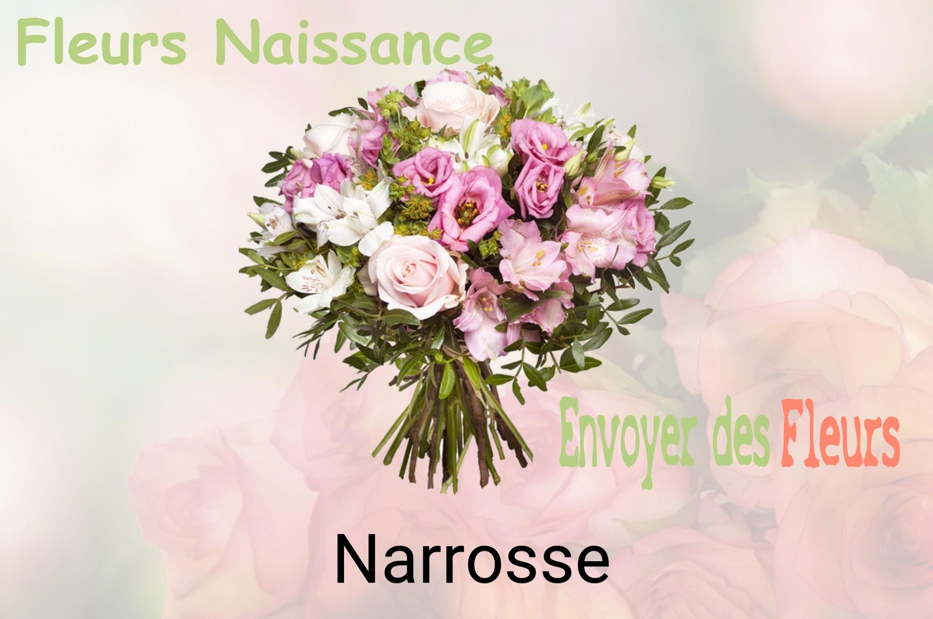 Bouquet de fleurs de naissance livré à Narrosse